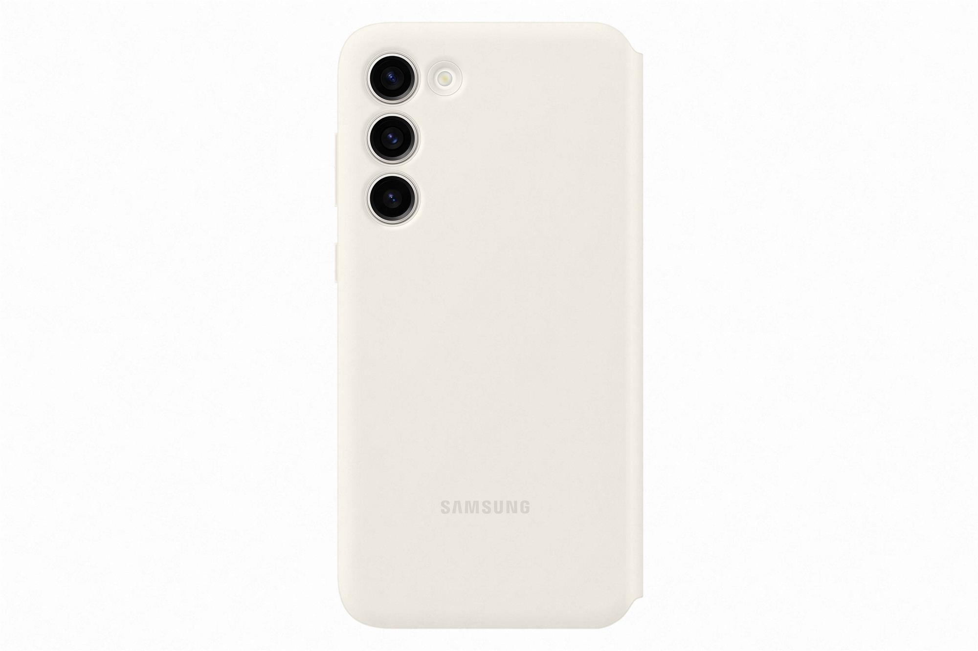 Samsung Flipové puzdro Smart View pre Samsung Galaxy S23 Cream
