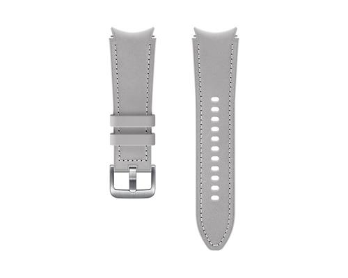 Samsung Hybridní kožený řemínek (20 mm,M/L) Silver