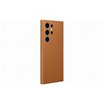 Samsung Kožený zadní kryt pro Samsung Galaxy S23 Ultra Camel