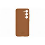 Samsung Kožený zadný kryt pre Samsung Galaxy S23+ Camel