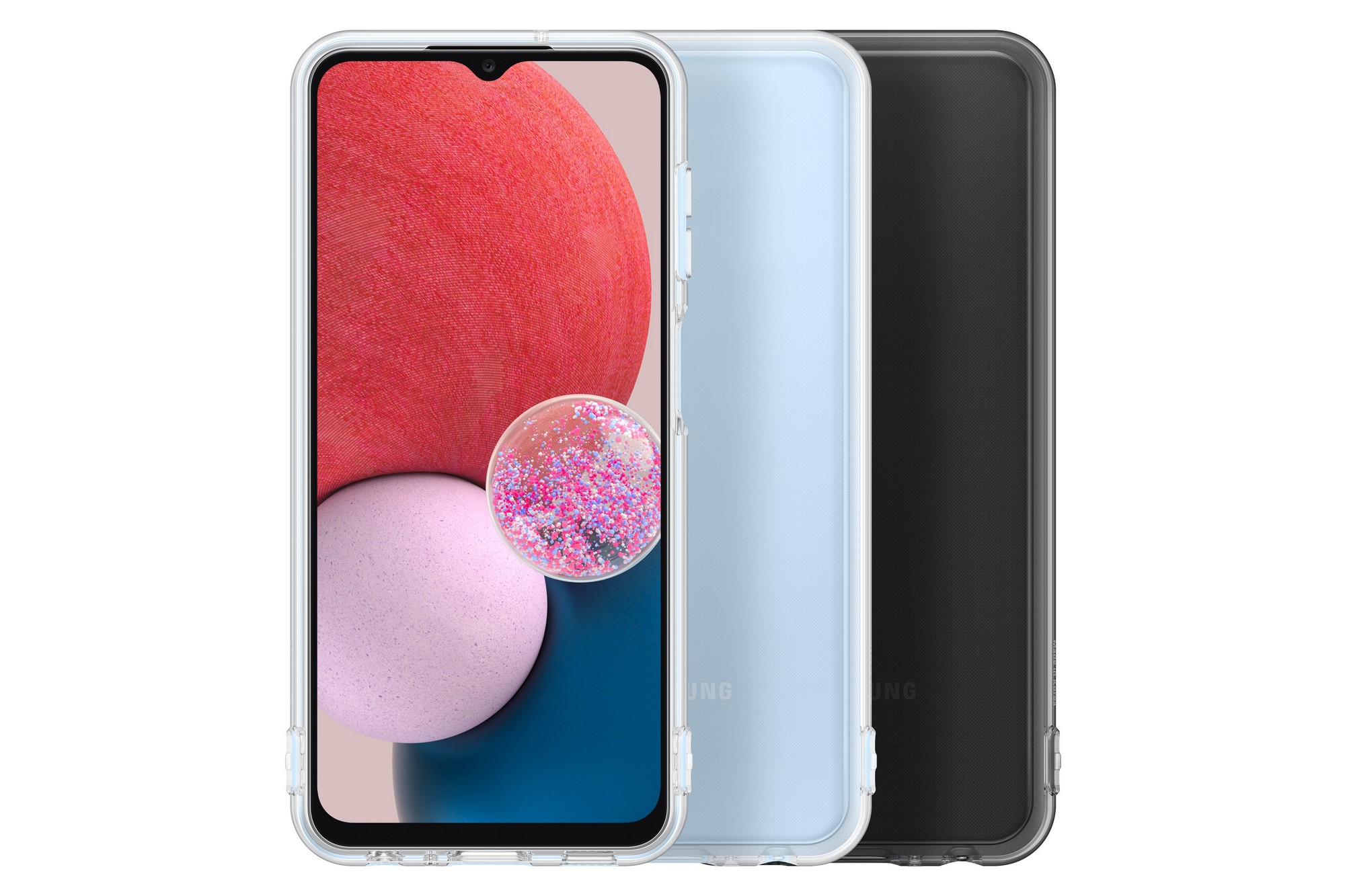 Samsung Poloprůhledný zadní kryt Galaxy A13 černý