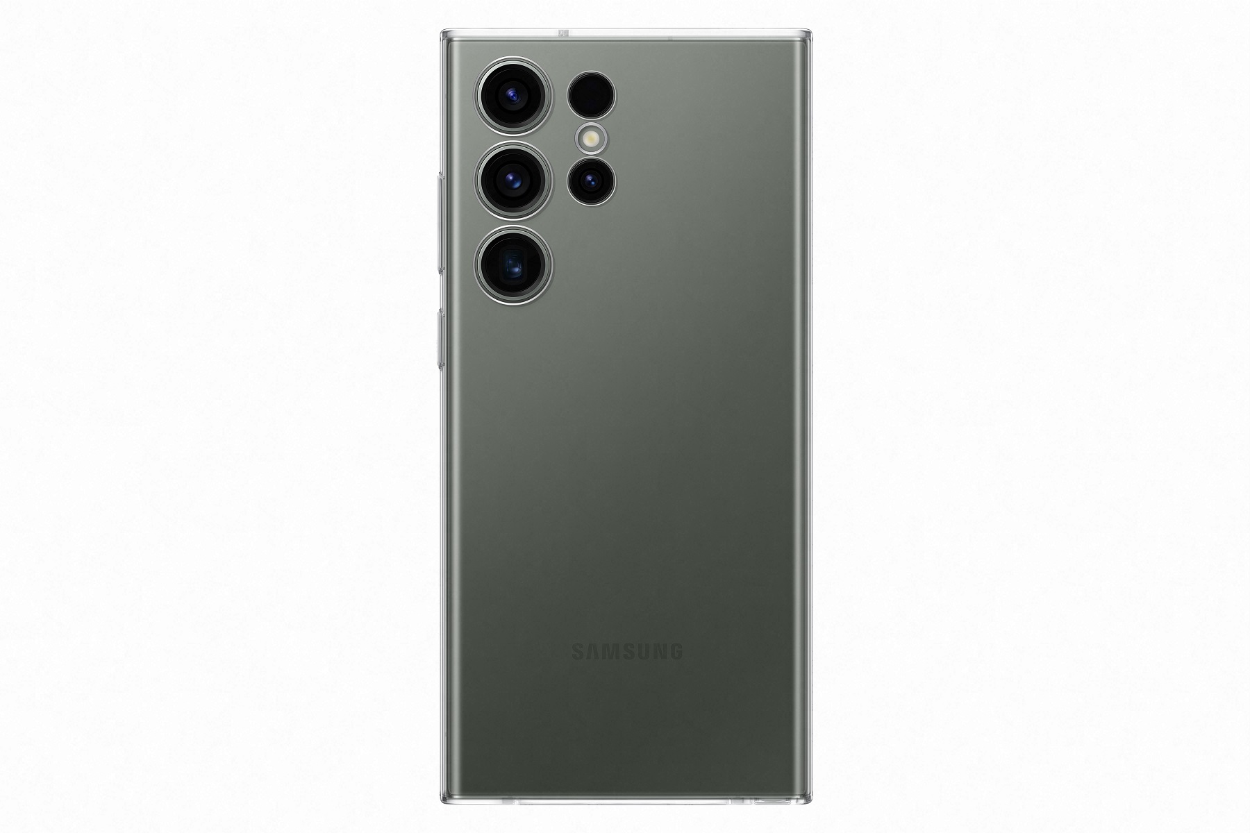 Samsung Priehľadný zadný kryt pre Samsung Galaxy S23 Ultra Transparent