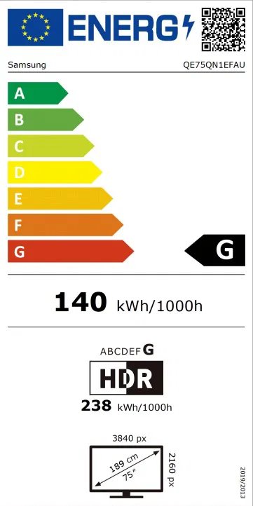 SAMSUNG QE75QN1EF 75" (2025)