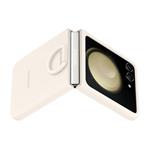 Samsung Silikonový kryt s držákem na prst pro Galaxy Z Flip5 Cream