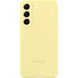 Samsung silikonový zadní kryt EF-PS901T pro Galaxy S22 žlutý