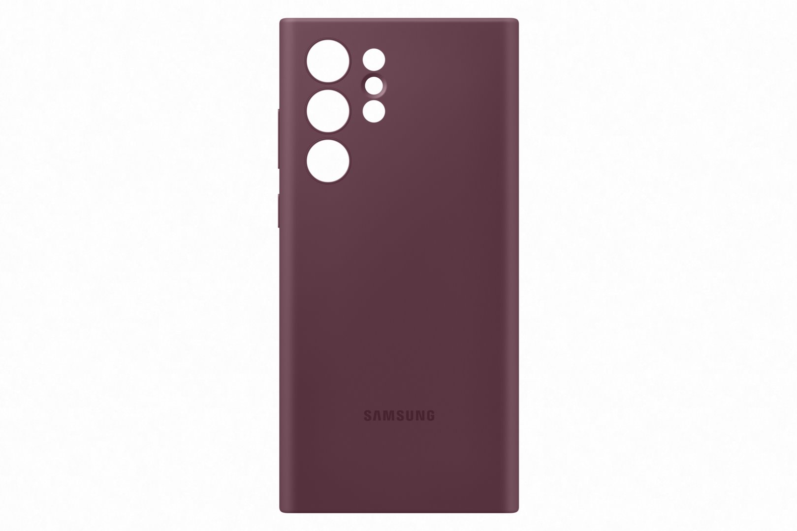 Samsung silikonový zadní kryt EF-PS908T pro Galaxy S22 Ultra vínový