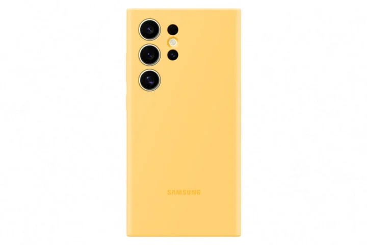 Samsung silikonový zadní kryt pro Samsung Galaxy S24 Ultra žlutý
