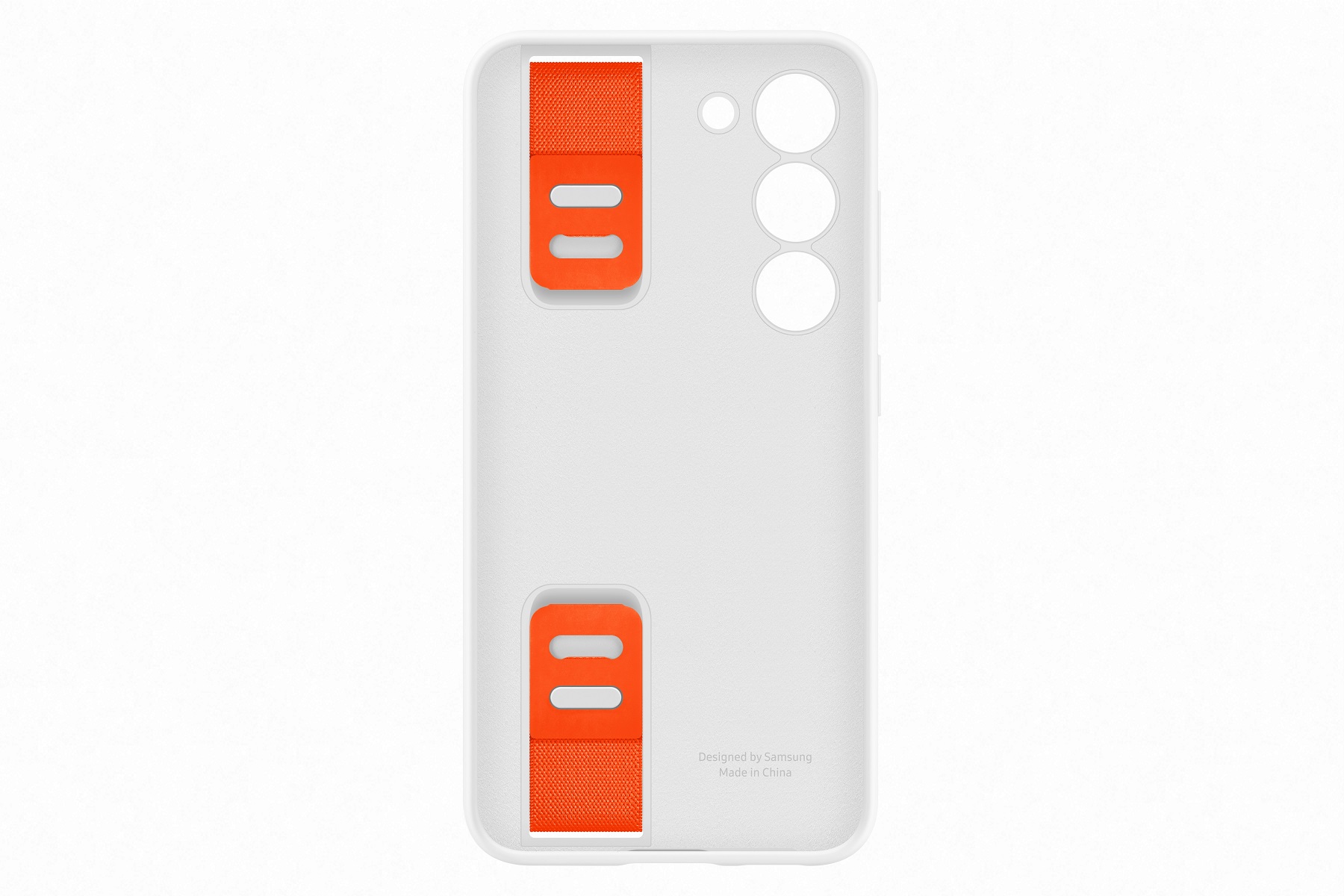 Samsung Silikónový zadný kryt s pútkom pre Samsung Galaxy S23+ White