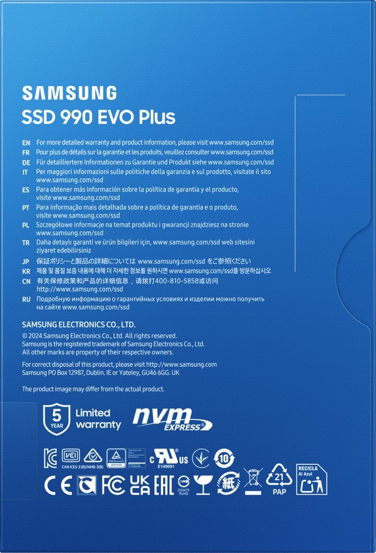 Samsung SSD 990 EVO Plus 1TB