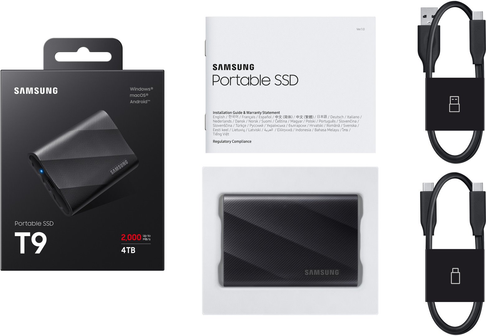 Samsung SSD T9 4TB Black