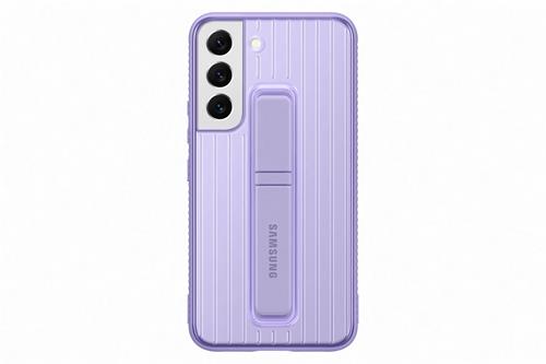 Samsung tvrzený ochranný zadní kryt se stojánkem EF-RS901C pro Galaxy S22 fialový