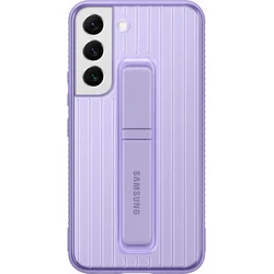 Samsung tvrzený ochranný zadní kryt se stojánkem EF-RS901C pro Galaxy S22 fialový