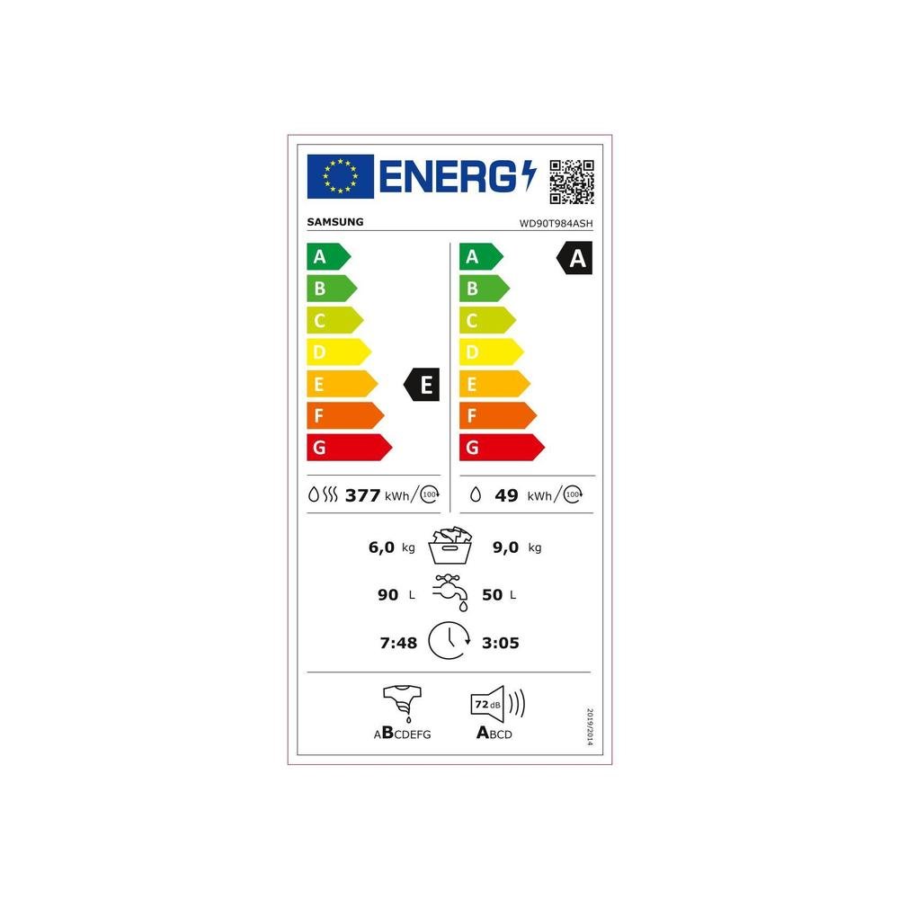 Samsung WD90T984ASH/S7