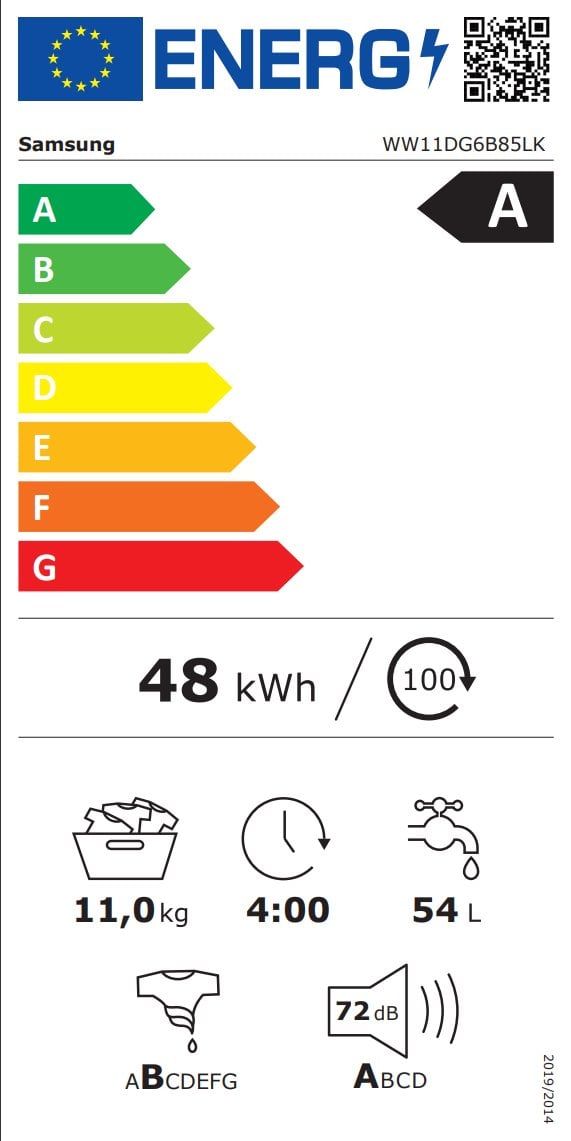 SAMSUNG WW11DG6B85LKU4