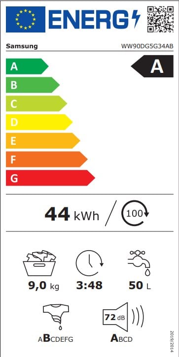 Samsung WW90DG5G34ABLE