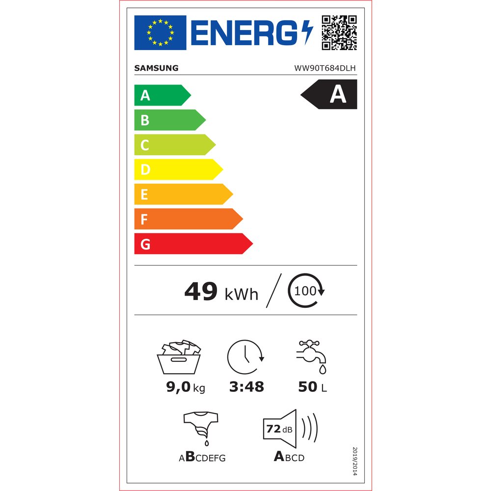 Samsung WW90T684DLH/S7