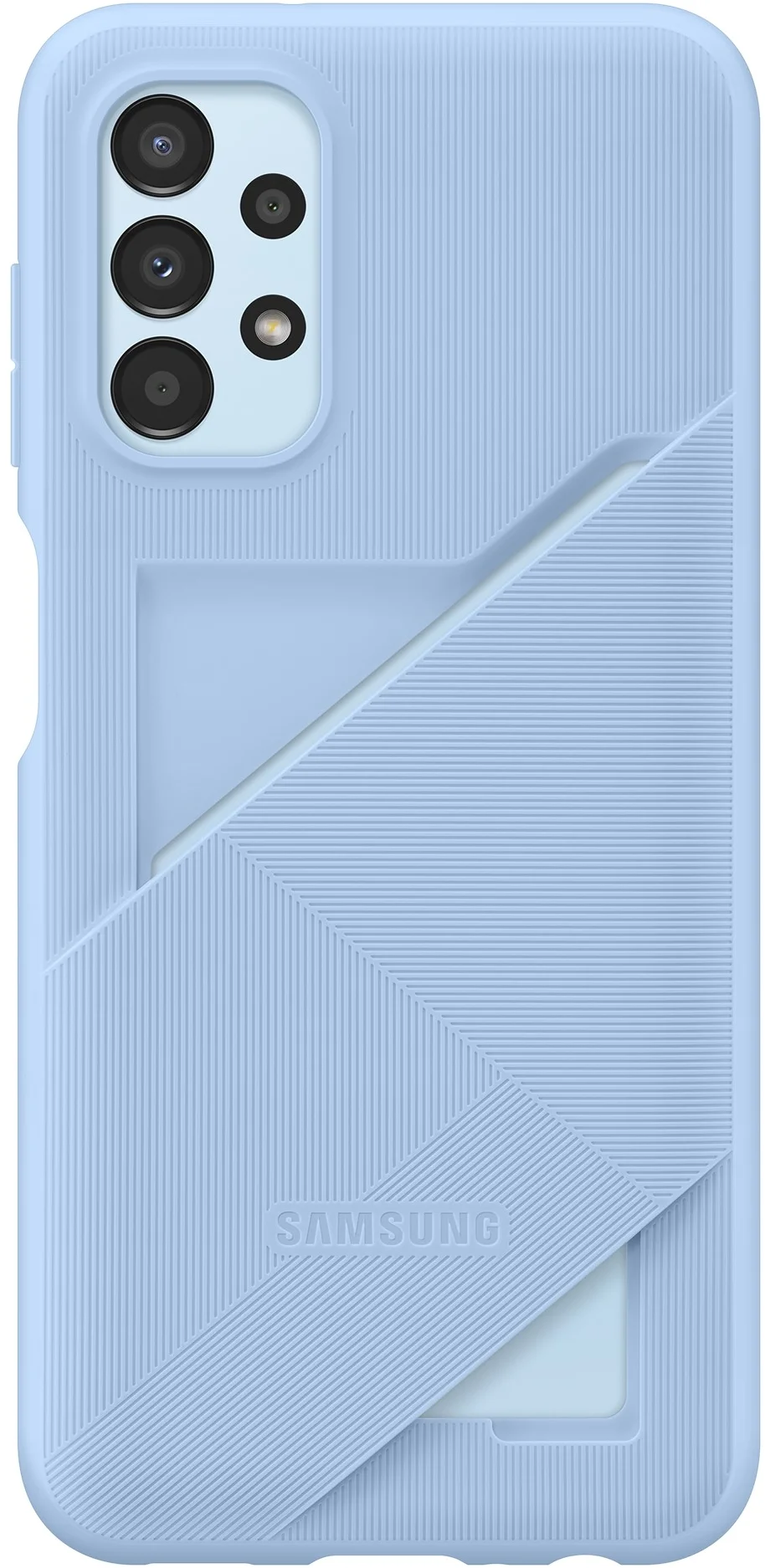 Samsung Zadní kryt s kapsou na kartu Galaxy A13 modrý