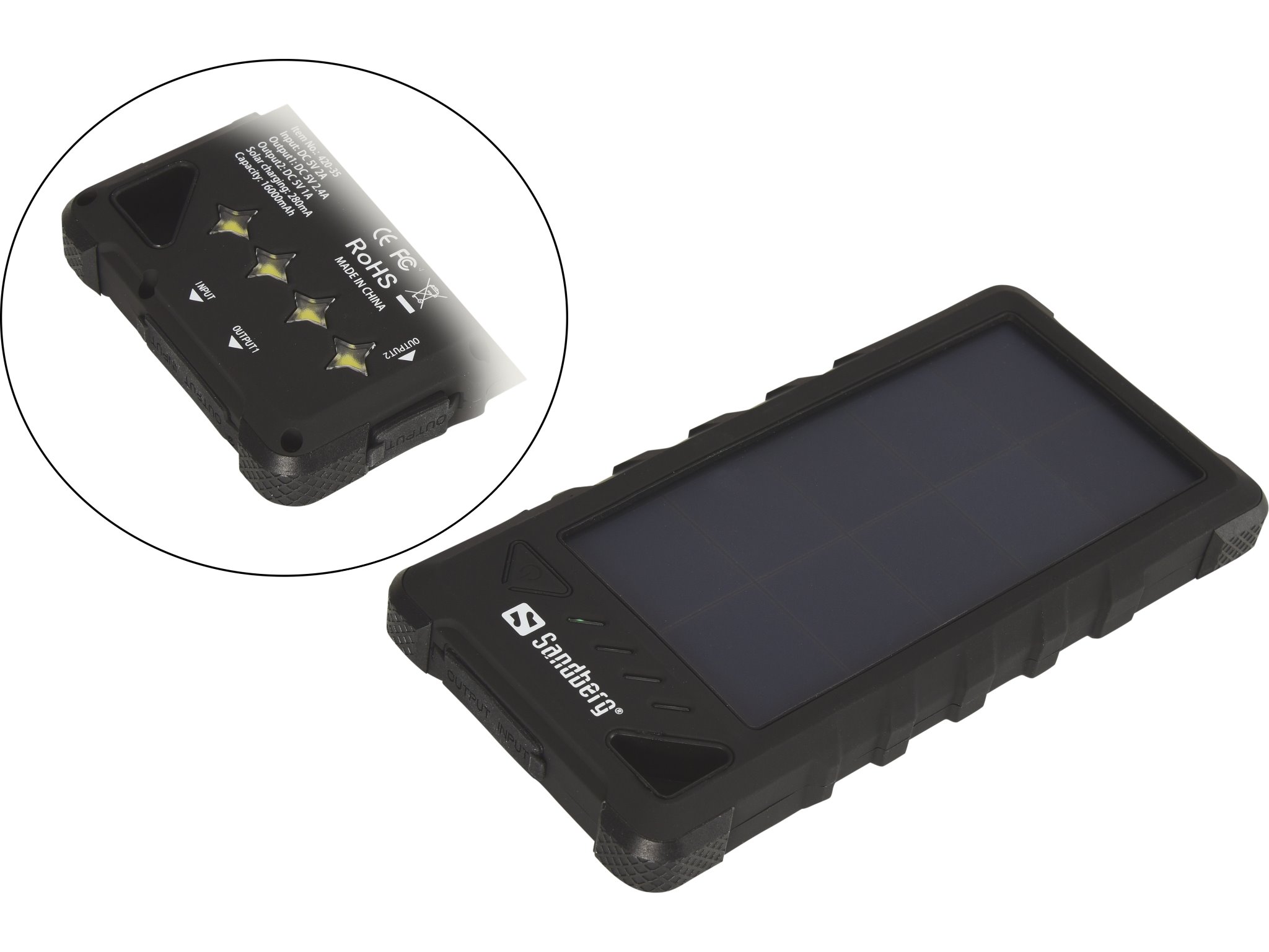 Sandberg Outdoor Solar PowerBank 16000 mAh