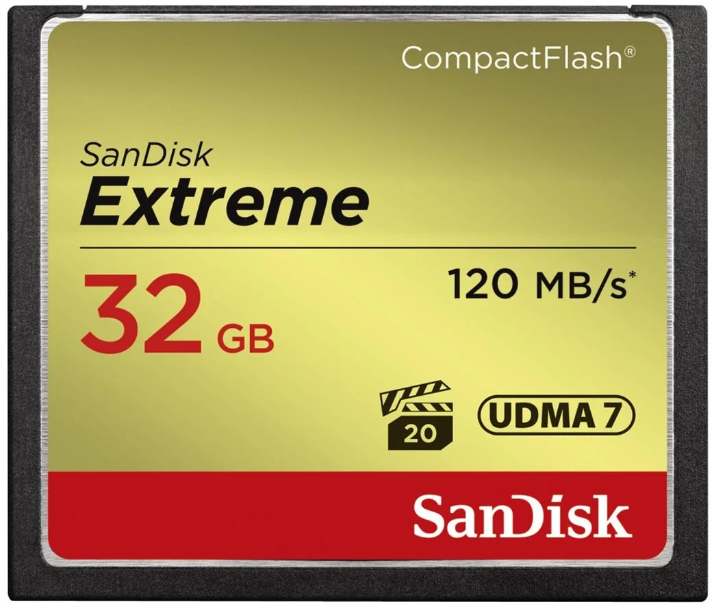 SanDisk Extreme CompactFlash 32GB 120MB/s SDCFXSB-032G-G46