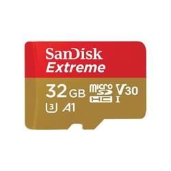 SanDisk Extreme microSDHC 32GB 100MB/s UHS-I U3 Class 10