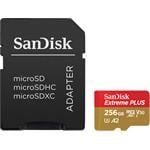 SanDisk Extreme PLUS microSDXC 256GB 200MB/s UHS-I U3 Class 10 + Adaptér 
