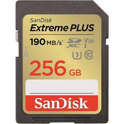 SanDisk Extreme PLUS SDXC 256GB 190MB/s UHS-I U3 Class 10