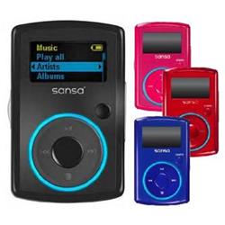 SanDisk Sansa Clip 2 GB, FM rádio, MP3, WMA, černá