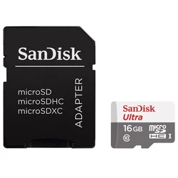 SanDisk Ultra microSDHC 16GB 80MB/s + SD adapter SDSQUNS-016G-GN3MA - Paměťové karty