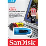 SanDisk Ultra USB 3.0 64GB modrá