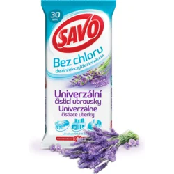 Savo Bezchlórové univerzálne čistiace obrúsky Levanduľa, 30 ks
