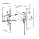 SBOX nástěnný držák 37"-80", naklápěcí, černá (PLB-6546T-2)