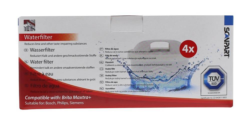 ScanPart Vodní filtr kompatibilní s Brita 4 ks