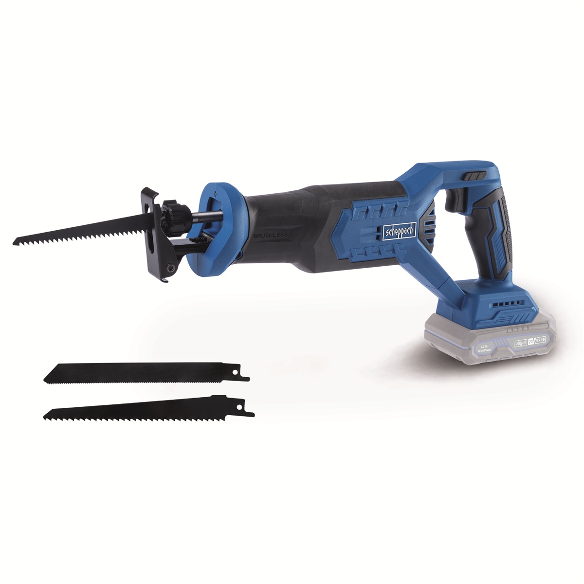 Scheppach BC-RS250-X 20 V IXES aku šavlová pila (bez baterie a nabíječky)