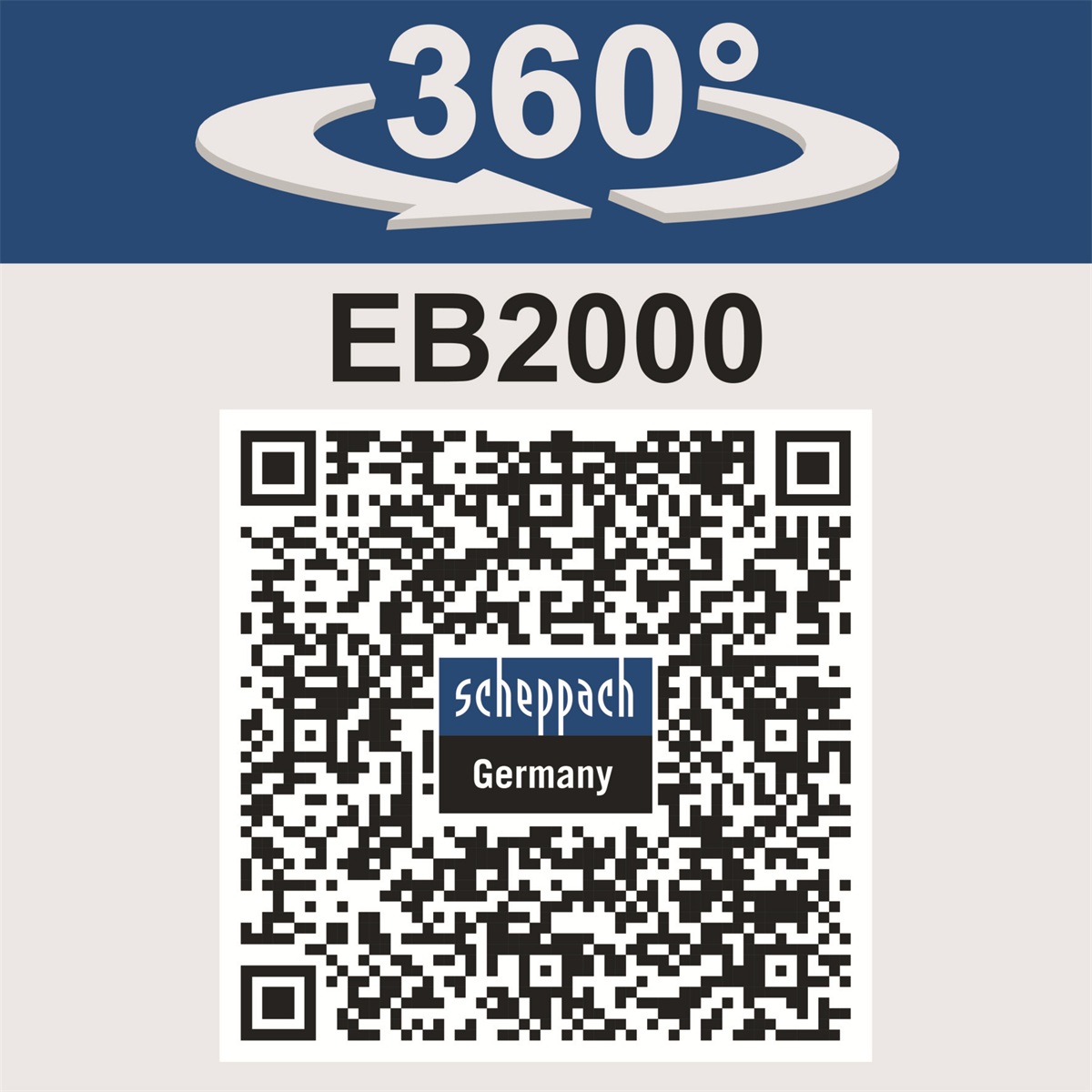 Scheppach EB 2000 pôdna vŕtačka + 2 vrtáky