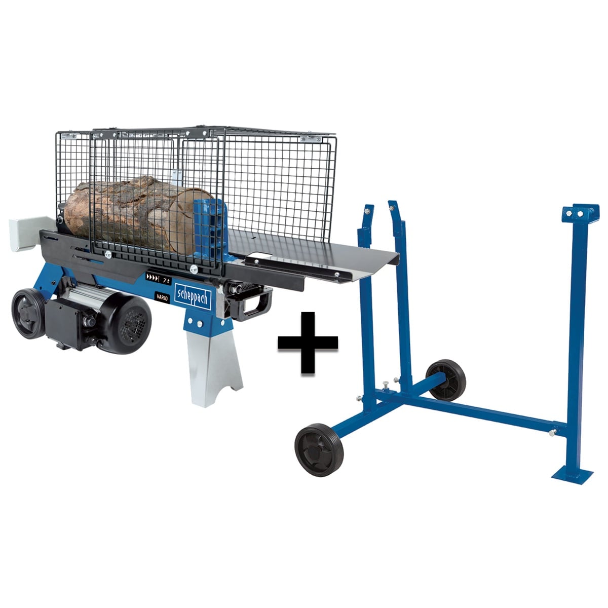 Scheppach HL 760 LS horizontálny štiepač na drevo 7 t so stojanom