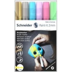 SCHNEIDER Akrylové popisovače "Paint-It 310", sada 6 barev, 2 mm