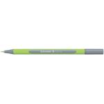 SCHNEIDER Fineliner "Line-Up", strieborná sivá, 0,4 mm