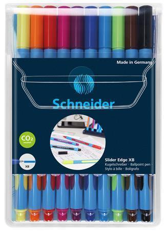 SCHNEIDER Kuličkové pero "Slider Edge XB" sada, mix barev, 0,7 mm, s uzávěrem