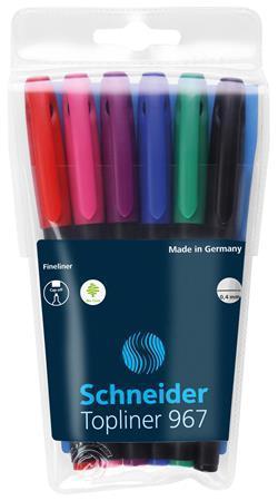 SCHNEIDER Liner  "Topliner 967", 6 barev, 0,4mm