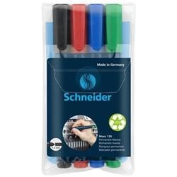 SCHNEIDER Permanentní popisovač "Maxx 130", mix barev, 4ks, 1-3mm, kuželový hrot