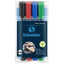 SCHNEIDER Permanentný popisovač "Maxx 130", mix farieb, 4 ks, 1-3 mm, zúžený hrot