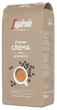 Segafredo Káva "Passione Crema", pražená, zrnková, vákuovo balená, 1000 g