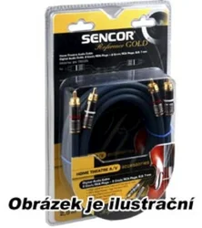 Sencor Digitální S-video - S-video, MiniDin 4-pin, prům.8mm, 10 m, zlatý
