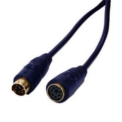 SENCOR S-video/MiniDin 4-pin. konektor - S-video/MiniDin 4-pin. konektor, pozlacený, modrý kabel, délka 15 m