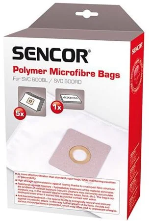 Sencor sáčky do vysavače SVC 600BL/RD, 5 ks
