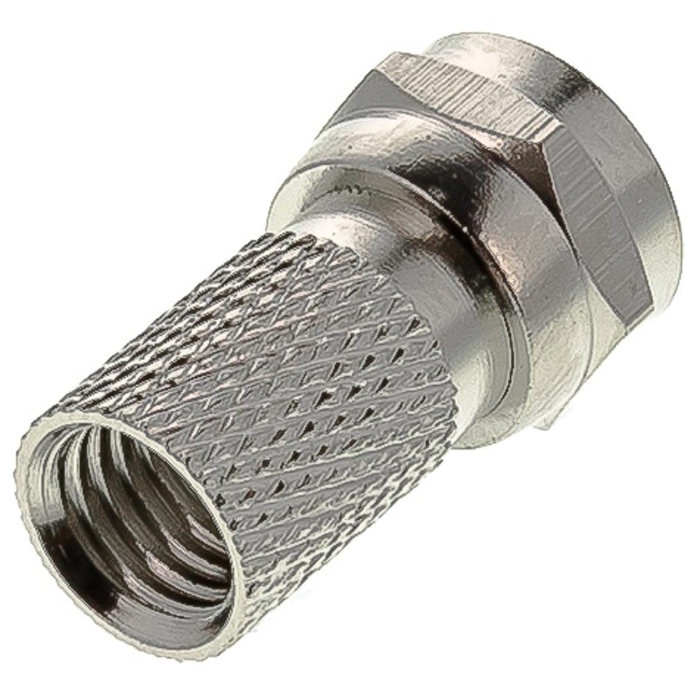 Sencor SAV 132-000 Skrutkovací F konektor pre RG6U, nikel