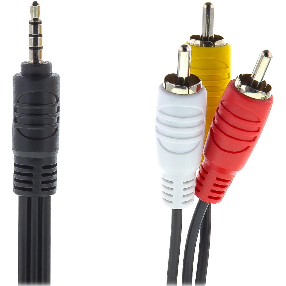 Sencor SAV 150-015 3,5 mm jack AV 4pin - 3 cinch/RCA jack