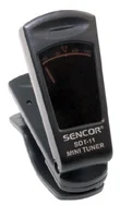 SENCOR SDT-11, kytarová klipová ladička, vibrační snímání, indikace správného vyladění