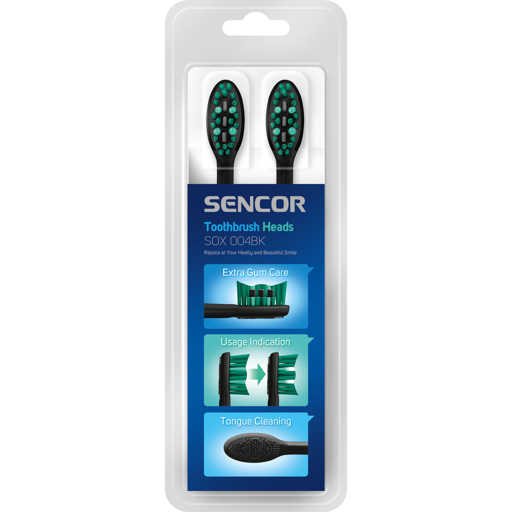 Sencor SOX 004BK Náhradná hlava 4 ks, čierna