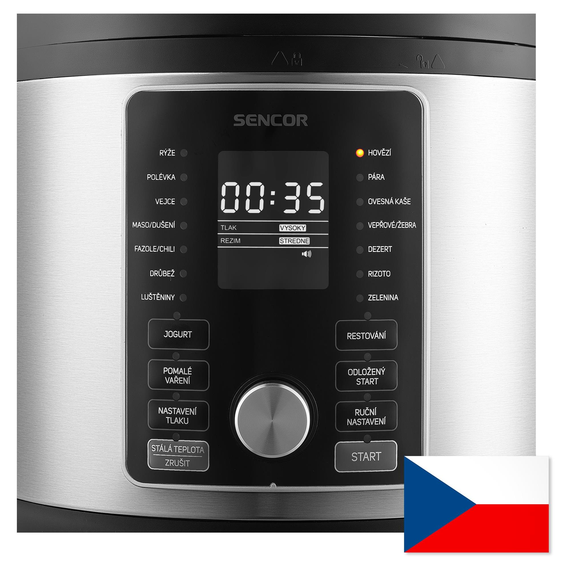 Sencor SPR 6600SS-CZE2, nerezová oceľ/čierna farba